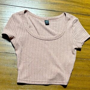 SHEIN Blush Pink Short Sleeve Top